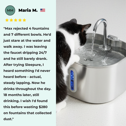 Sleepure™ - The Only Fountain For Cats Who've Rejected Everything