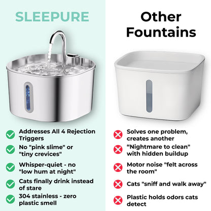 Sleepure™ - The Only Fountain For Cats Who've Rejected Everything