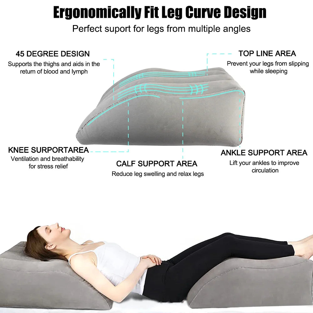 Inflatable Leg Pillow Wedge Pillow Knee Cushion