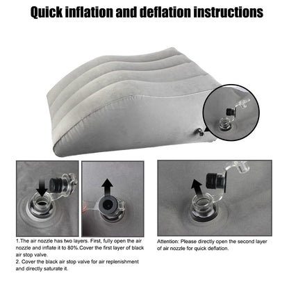 Inflatable Leg Pillow Wedge Pillow Knee Cushion